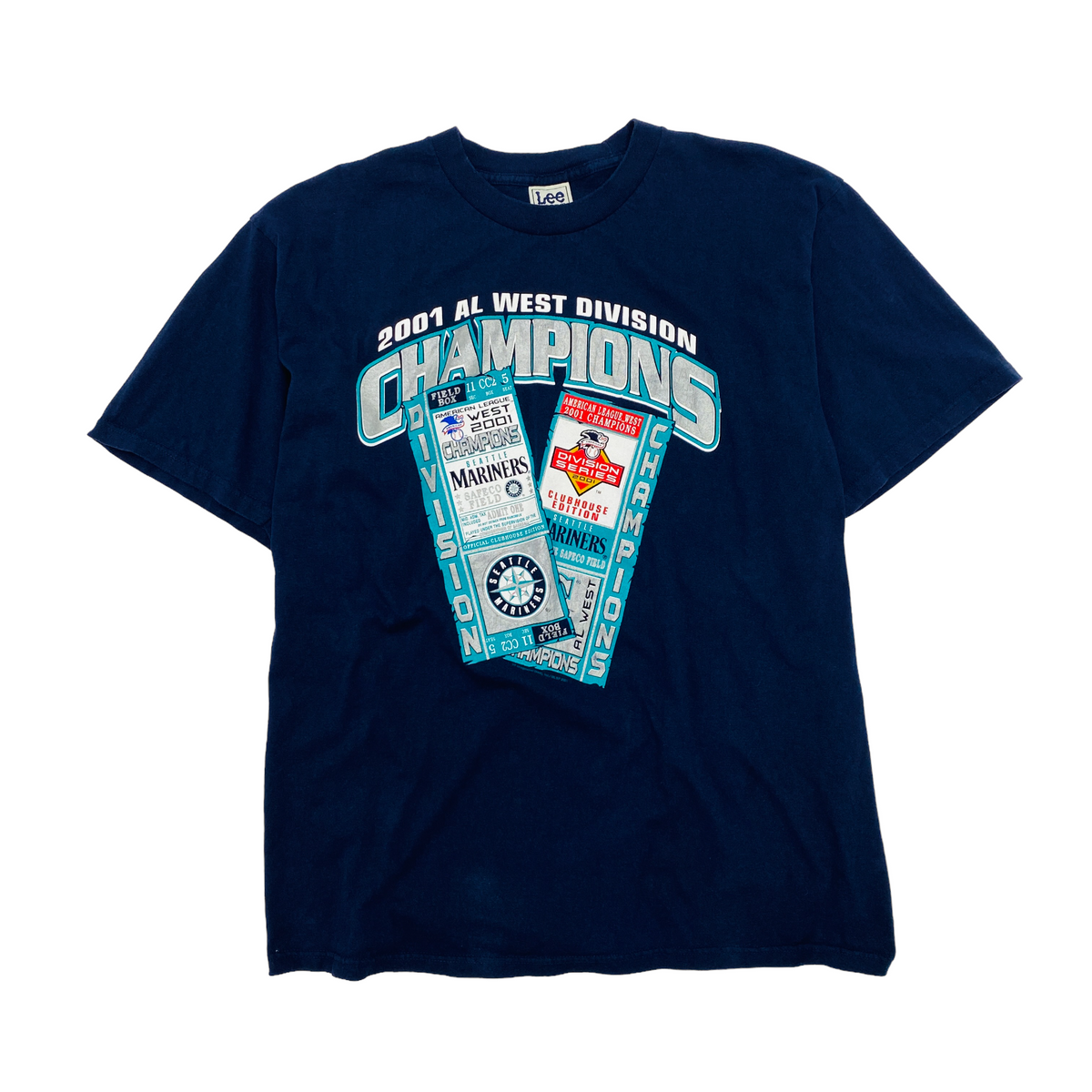 Seattle Mariners 2001 AL West Division Champions MLB T-Shirt - XL – The  Vintage Store