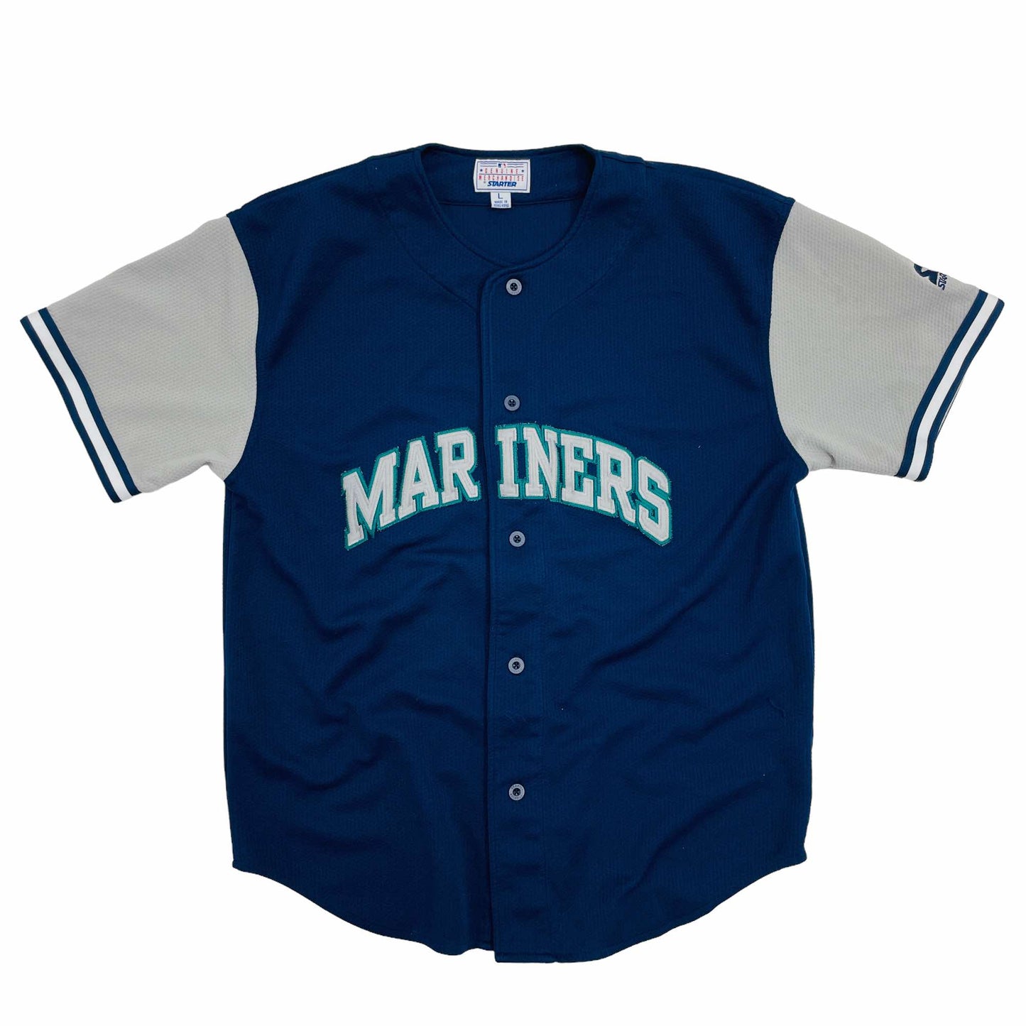 Seattle Mariners T-Shirt Men's Large The Kingdome Retro Colors Logo PREOWNED