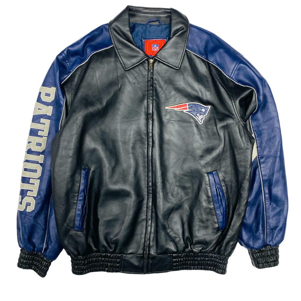 New England Patriots NFL Leather Jacket - XL – The Vintage Store