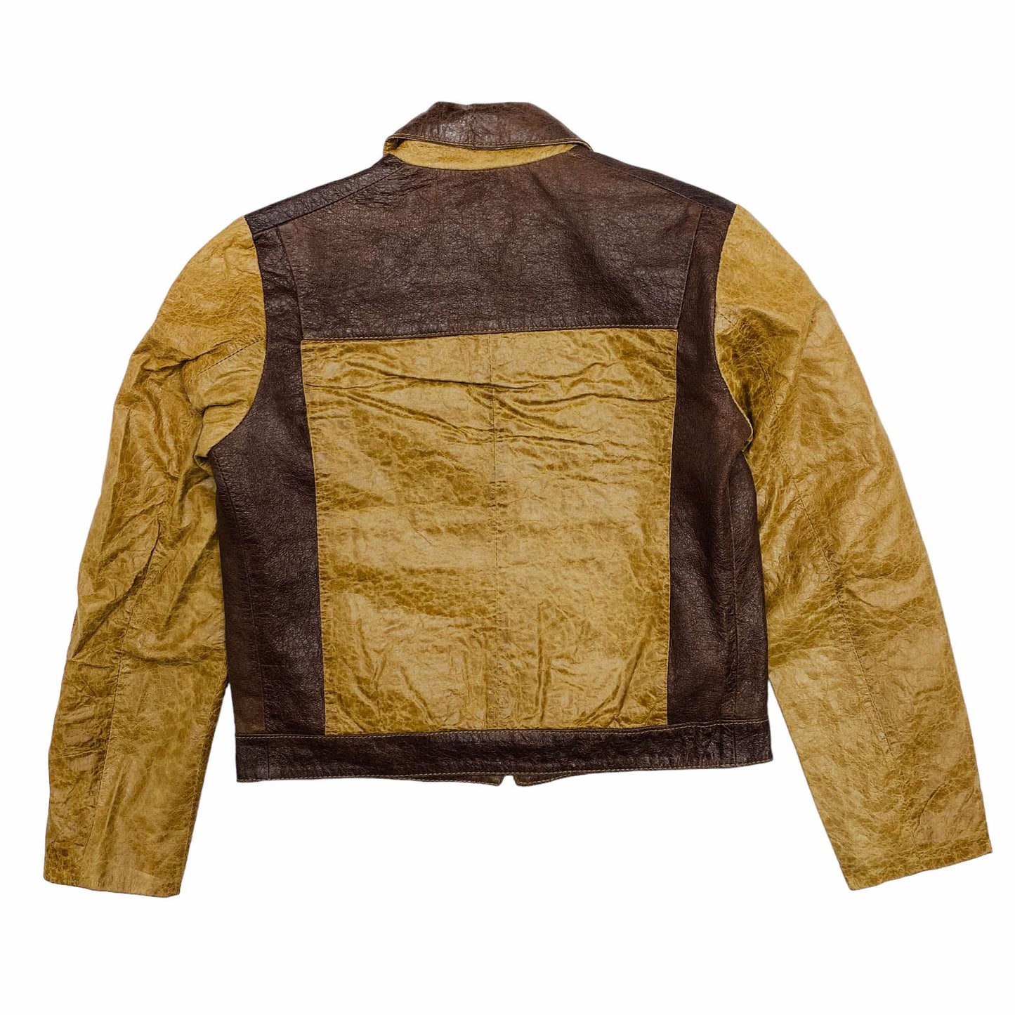 
                  
                    Collared Leather Jacket - Medium
                  
                