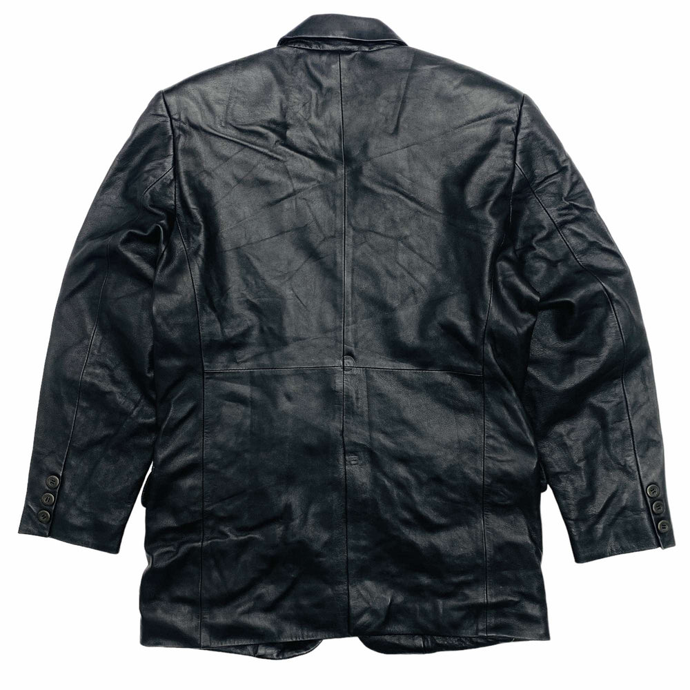 
                  
                    Collared Leather Jacket - Medium
                  
                