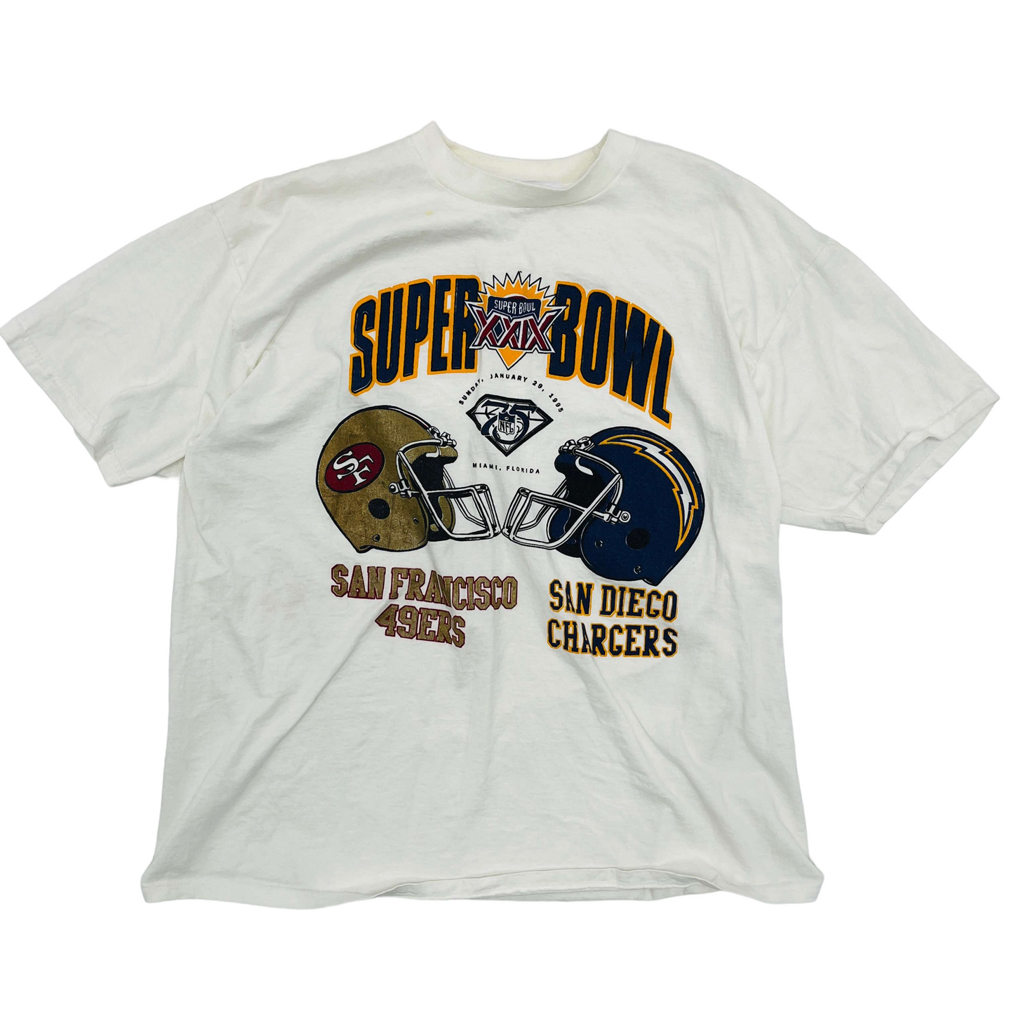 
                  
                    Super Bowl 1995 NFL 49ers x Chargers T-Shirt - 2XL
                  
                