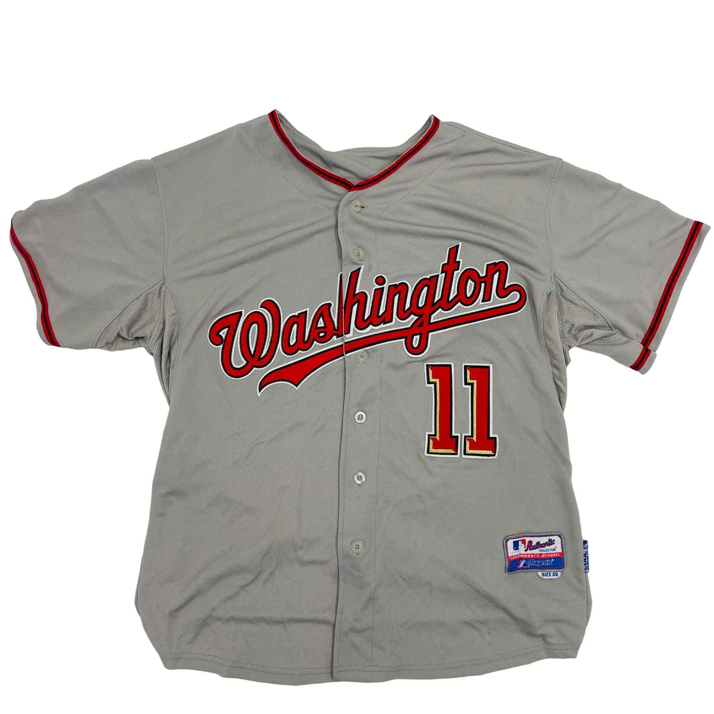 MLB. Washington Nationals DC Majestic Jersey. Size Large. Good Condition