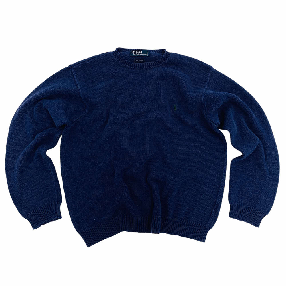 Blue Ralph Lauren Knitted Jumper - Large