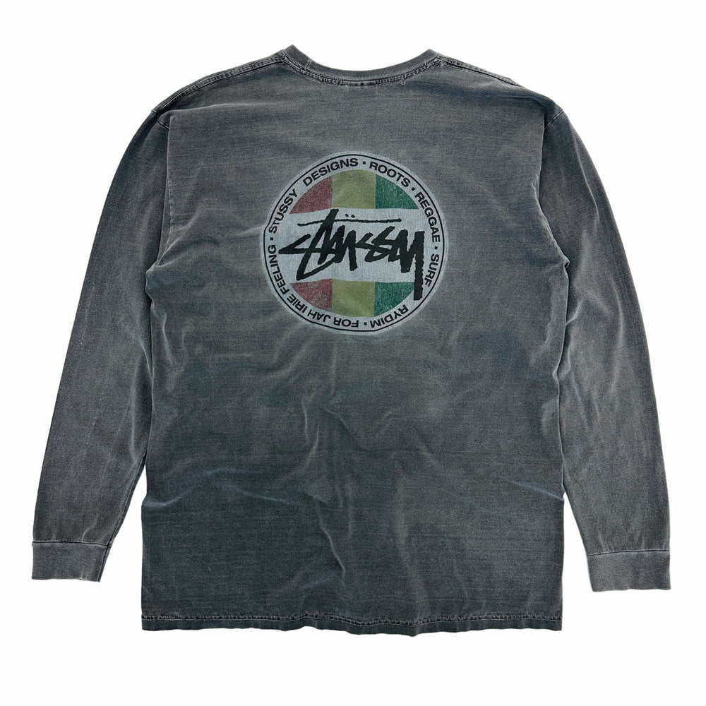 
                  
                    Vintage Stussy Acid Wash Tribe Back Graphic T-Shirt - XL
                  
                