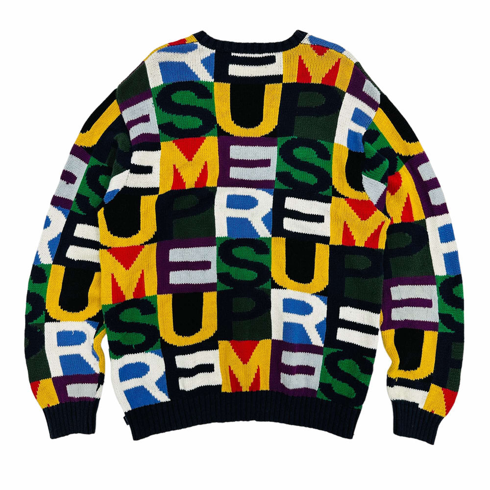 
                  
                    Supreme FW18 Big Letters Knitted Sweater - Large
                  
                