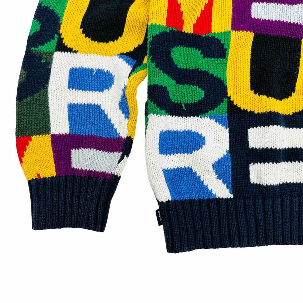 専用Supreme Big Letter Sweater Multicolor