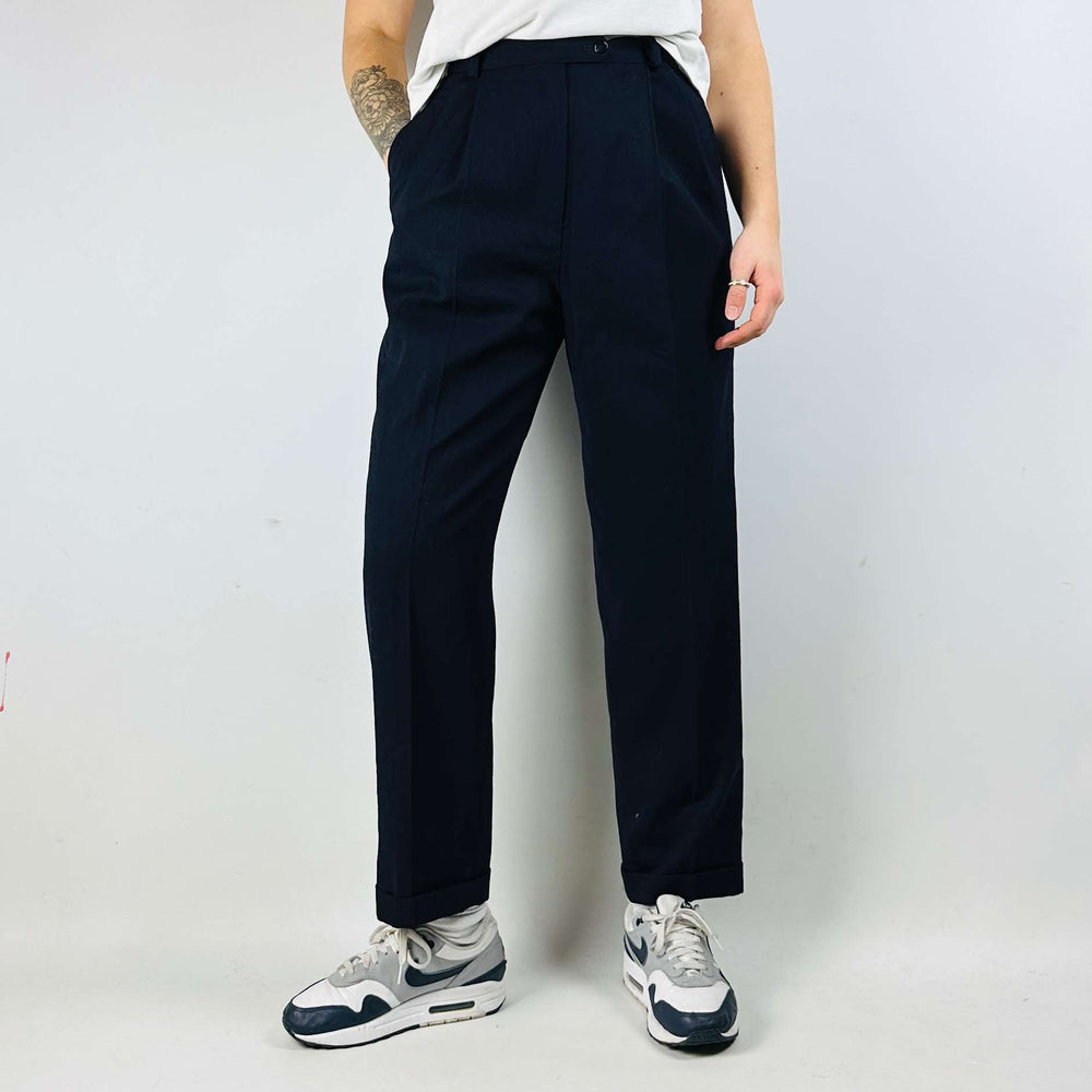 
                  
                    Ladies Vintage Relaxed Wool Tailored Trousers - W27 L28
                  
                