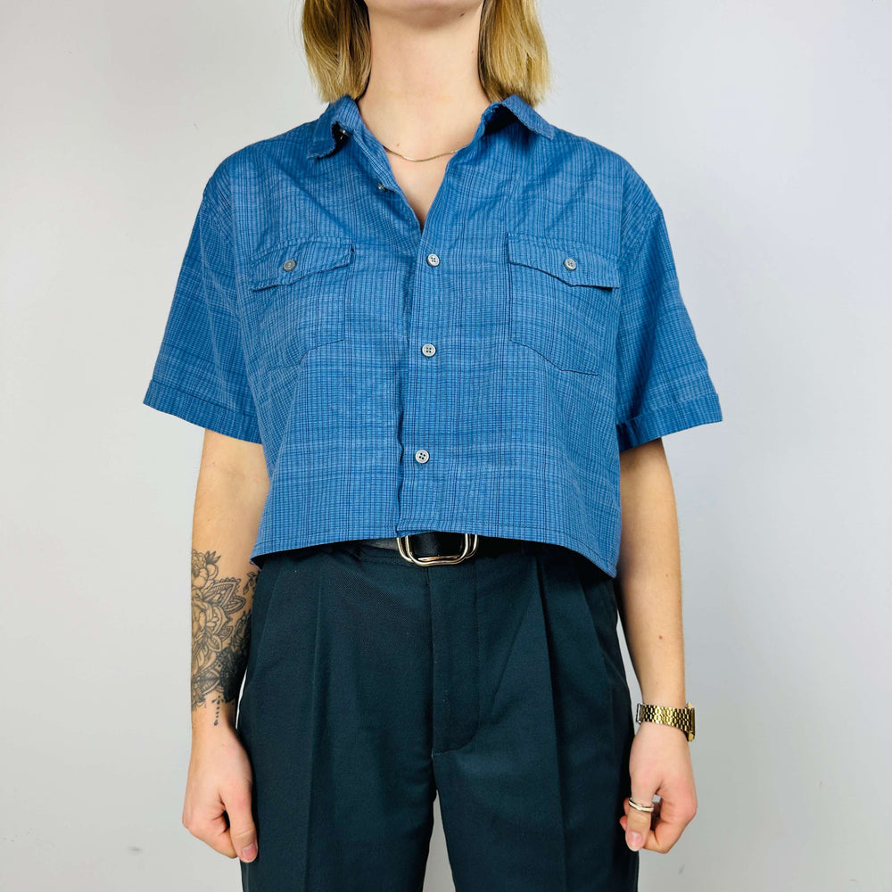 
                  
                    Second Hand Soph Re-Made. Cropped Safari Shirt - XL
                  
                