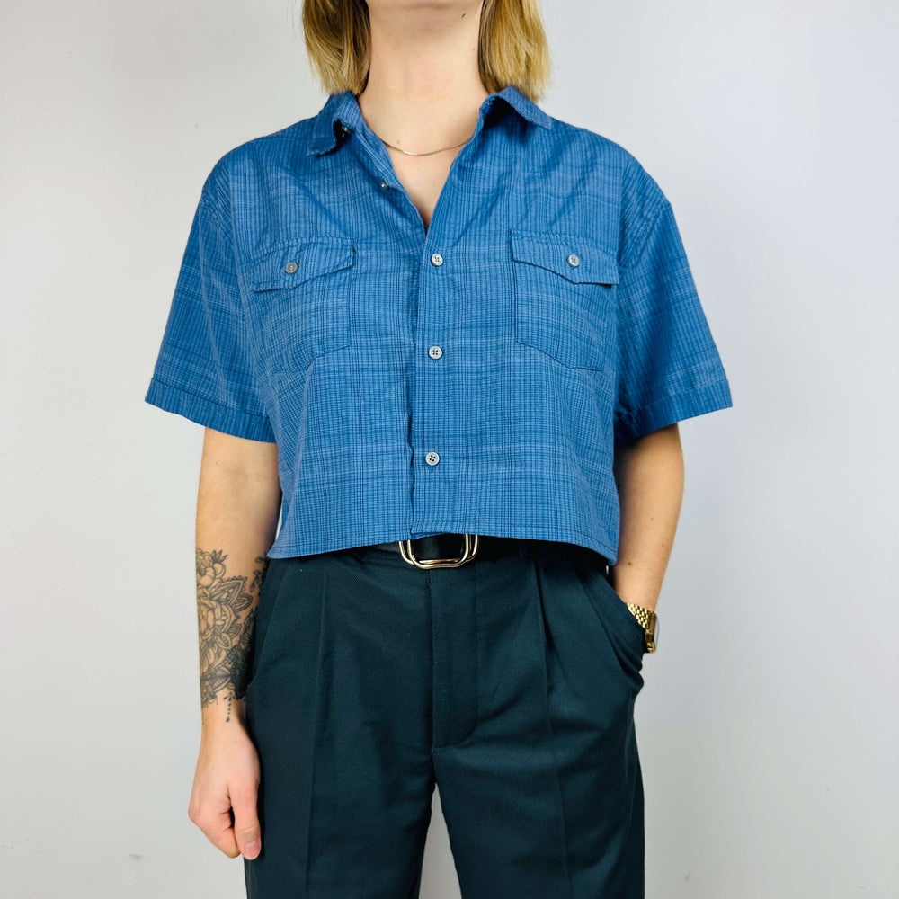 
                  
                    Second Hand Soph Re-Made. Cropped Safari Shirt - XL
                  
                