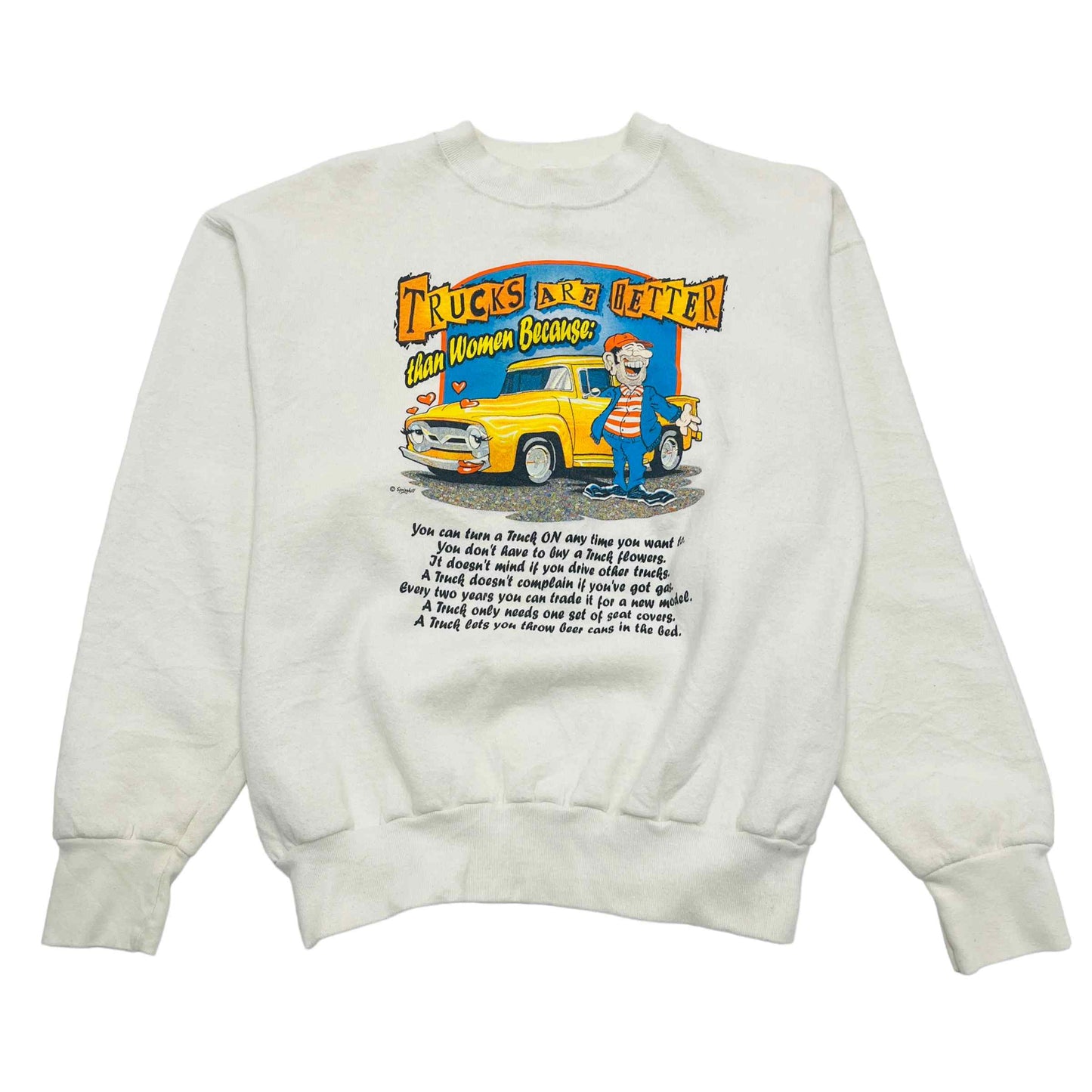 
                  
                    "Trucks Are Better Than Women" Graphic Sweatshirt - Large
                  
                